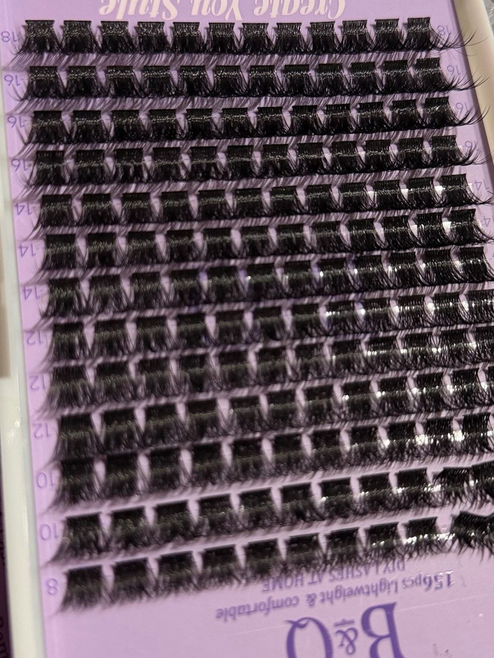 Black Individual Lash Clusters - Natural Black
